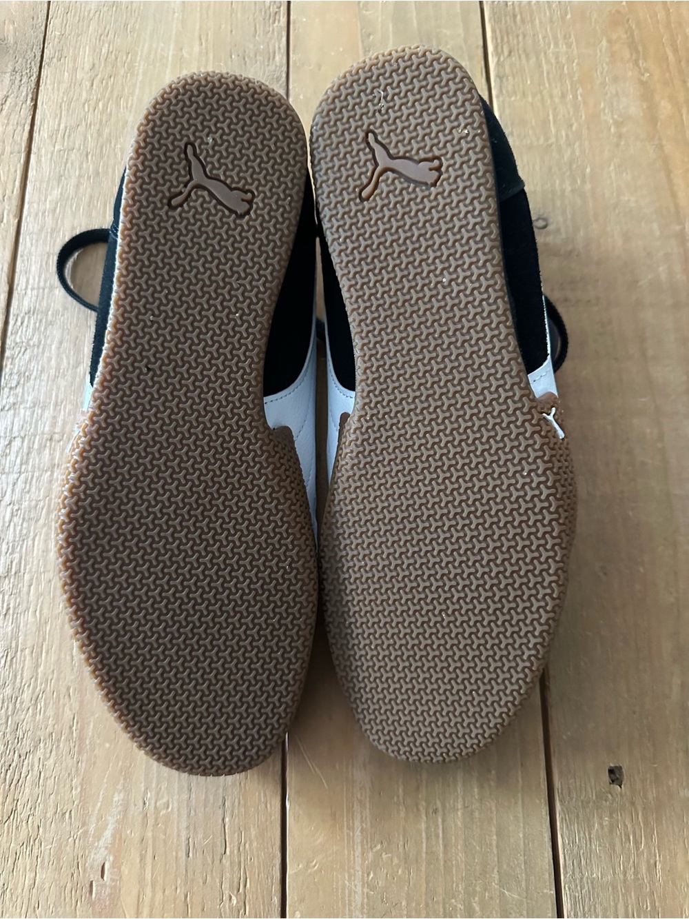 Puma Black Suede Sneakers with White Formstripe and Gum Sole - Picture 8 of 8